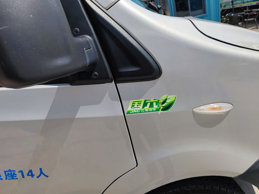 JAC Minibus usado de 14 lugares Van de passageiros usado com Euro 6 padrão de emissões e 3570mm base de roda