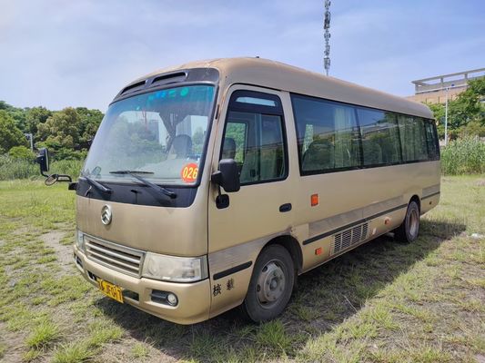 Ônibus de viagem Golden Dragon de segunda mão 22 lugares Ônibus pré-propriedade com ar condicionado
