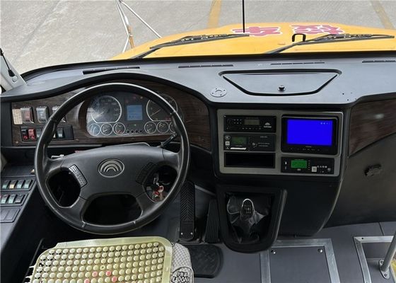 YuTong 46 assentos autocarro escolar renovado transmissão manual amarelo