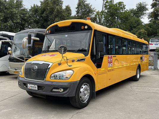 Ônibus escolares usados amarelos 46 lugares Transmissão manual Ônibus usados YuTong