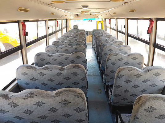 Ônibus escolares usados Shaolin 56 lugares LHD Direção de posição com transmissão manual