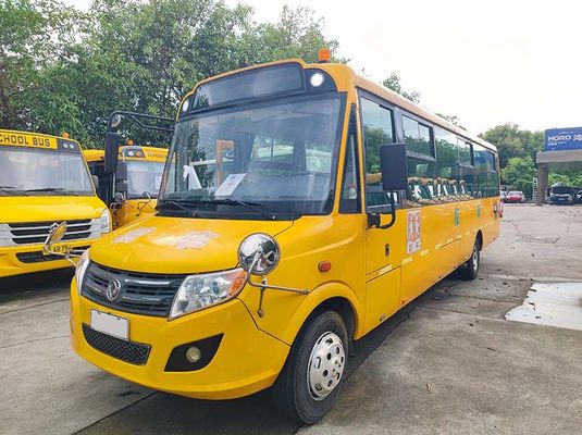 Diesel Euro 4 Autobus escolar aposentado Dongfeng 56 lugares Autobus escolar amarelo