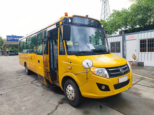 Diesel Euro 4 Autobus escolar aposentado Dongfeng 56 lugares Autobus escolar amarelo