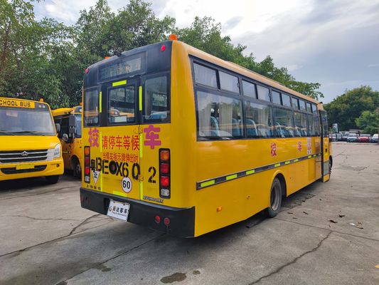Shangrao Autobuses escolares usados 51 lugares Diesel combustível Old School Bus