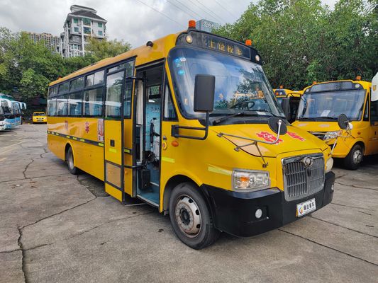 Shangrao Autobuses escolares usados 51 lugares Diesel combustível Old School Bus