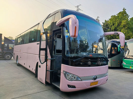 Luxo rosa usados Yutong ônibus Euro 5 LHD usados ônibus diesel Shuttle para venda