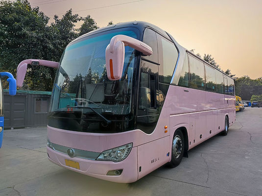 Luxo rosa usados Yutong ônibus Euro 5 LHD usados ônibus diesel Shuttle para venda