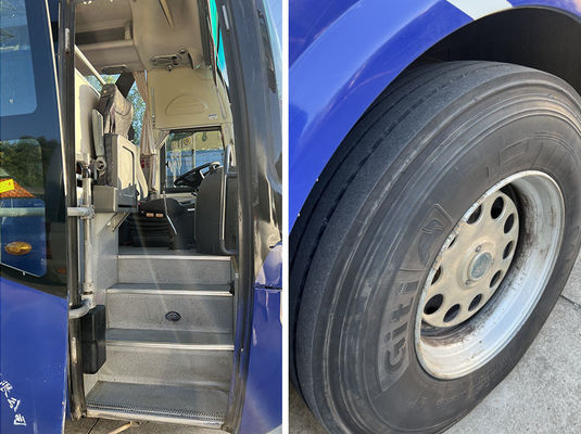 Yutong Blue Used Coaster Bus 51 assentos Euro 4 Standard de emissões