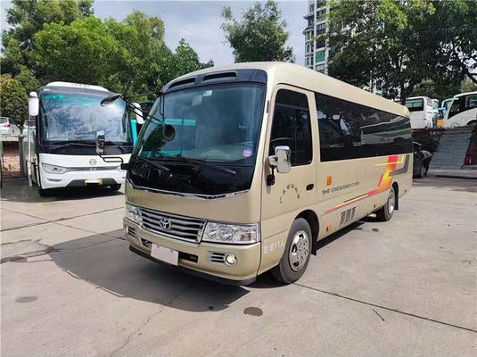 11 lugares Toyota Coaster Minibus de segunda mão com transmissão manual