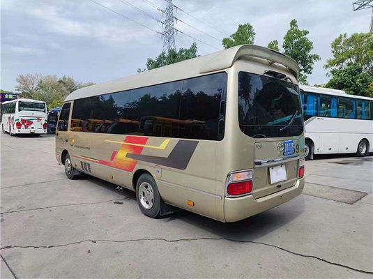 11 lugares Toyota Coaster Minibus de segunda mão com transmissão manual
