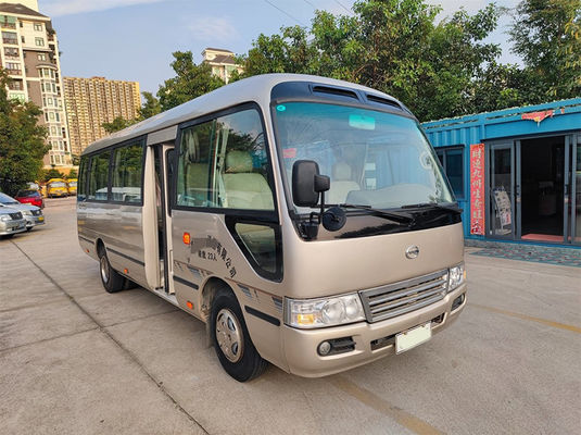 Mini-autocarro diesel usado 15-23 lugares Mini-ônibus de direção esquerda