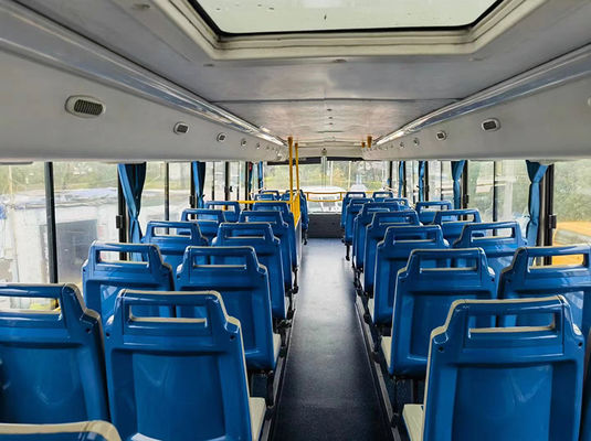 Ônibus de passageiros usados Yucai Diesel 72 lugares Manual ônibus de dois andares de segunda mão