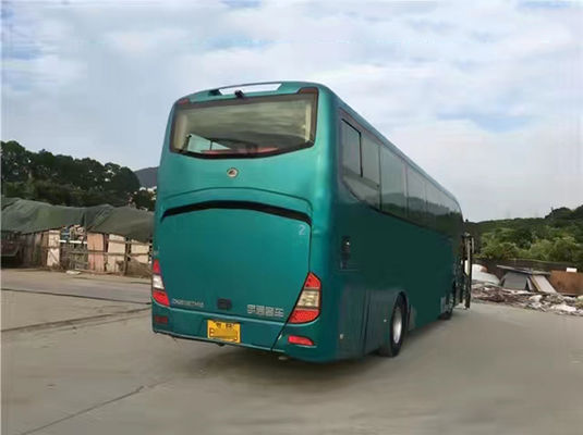 Ônibus de passageiros usado com motor Yucai, 47 lugares, transmissão manual, ônibus urbano usado