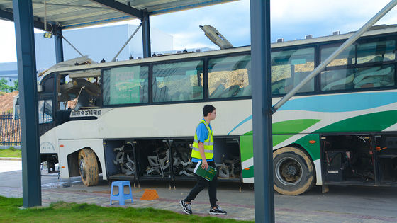 23 Assentos Autobus de montanha-russa usado com caixa de transmissão manual de janela de vedação