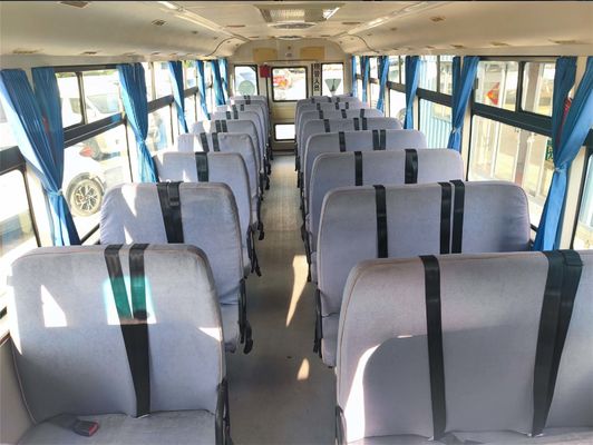 Autocarros escolares pré-propriedade amarelos automáticos 46 lugares Van escolar de segunda mão