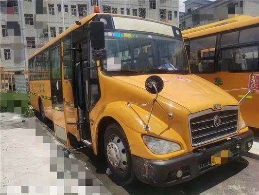 Autocarros escolares pré-propriedade de Dongfeng amarelo com ar condicionado