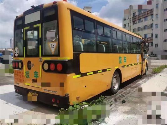Autocarros escolares pré-propriedade de Dongfeng amarelo com ar condicionado