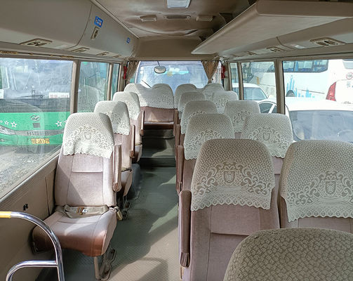 Toyota Used Coaster Bus Minibus LHD de 23 lugares com transmissão manual e tipo de combustível diesel