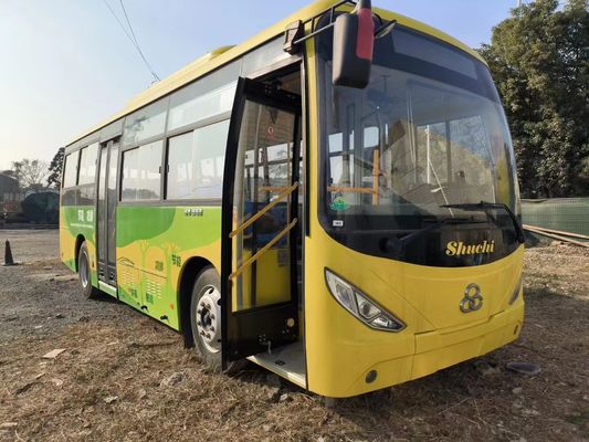 Autocarro urbano elétrico usado novo shuchi nova energia 62/31 assentos autocarro urbano LHD transporte público China autocarro