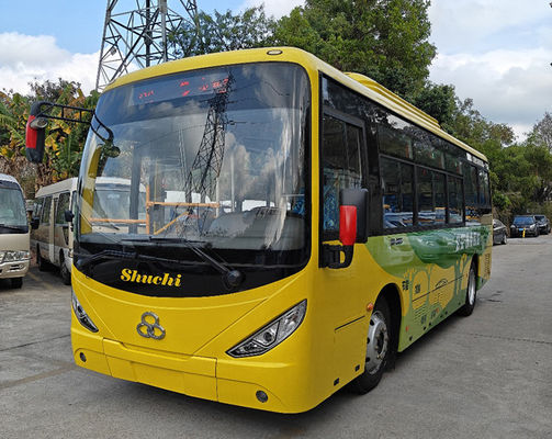 Autocarro urbano elétrico usado novo shuchi nova energia 62/31 assentos autocarro urbano LHD transporte público China autocarro