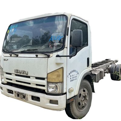 Caminhão de carga branco de 3 lugares com motor 4KH1CN5HS e transmissão manual