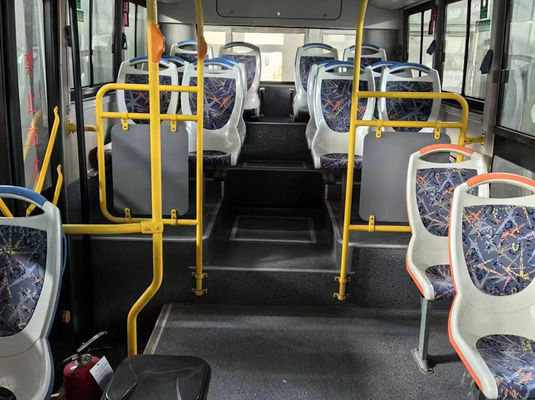 Ônibus de trânsito Yutong Ônibus urbano elétrico com direção à esquerda Ônibus público 20-40 lugares