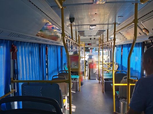 Ônibus de trânsito elétrico de Yutong 69km/h Ônibus urbano pré-propriedade com direção à esquerda