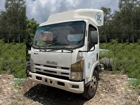Caminhão de carga usado ISUZU ELF 600P 700P Caminhão leve 175hp Motor diesel 4KH1 Com 3 assentos e 2 portas