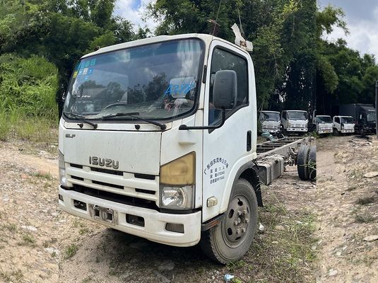 Isuzu caminhão usado caminhão 4KH1 motor diesel caminhão de carga com 2 portas para transporte de carga pesada