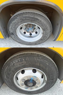 Ônibus escolar amarelo usado com 56 lugares, elevador para cadeiras de rodas e diesel, ótimo estado