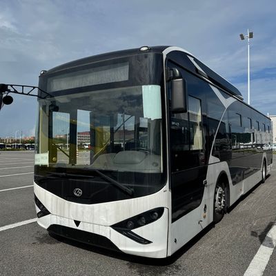 EV Zonson Secong-hand City Bus para 2 portas de passageiros e exterior branco