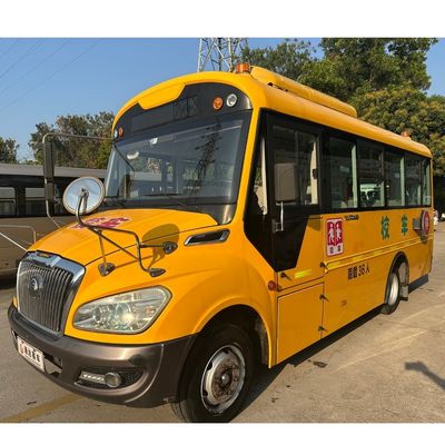Ônibus escolar usado para crianças com motor diesel de 36 lugares fabricado na China é resistente e durável