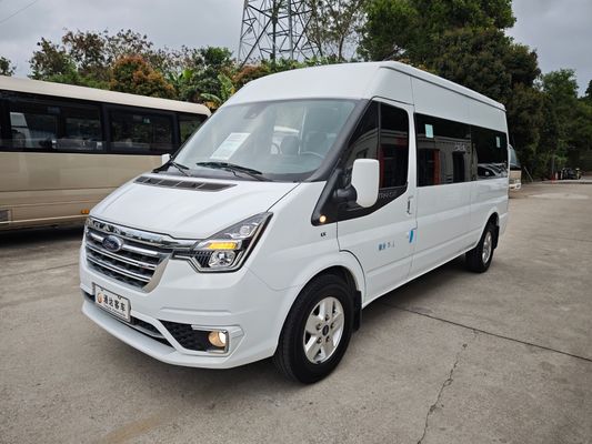 Micro-ônibus Usado de 14 Lugares Diesel Jiangling Transit CN-4 Van com Velocidade Máxima de 145km/h
