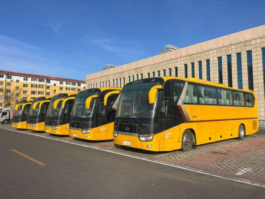 Ônibus King Long Yuchai 330 Usados Amarelos de 63 lugares a granel com preços baixos