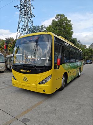 Ônibus Shuchi Elétrico Puro de Nova Energia 62/31 Lugares Amarelo Usado LHD Ônibus Urbano