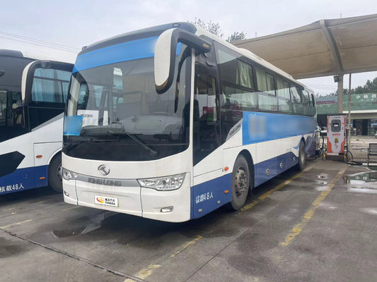 Ônibus KING LONG Branco Elétrico Puro Usado de 48 Lugares com Trilha Traseira 1860 e Trilha Dianteira 2054
