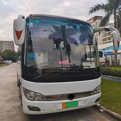 Autobus de segunda mão de 28 lugares, tipo de combustível elétrico e velocidade máxima de 100 km/h com motores Yuchai de 200 cv