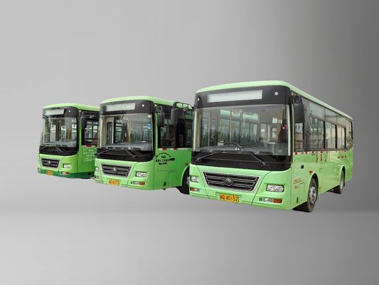Ônibus urbano diesel de 2015 em segunda mão, ônibus verde de 8 metros com direção à esquerda
