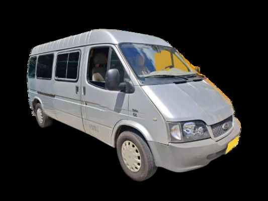 5m de comprimento e 15 lugares Jiangling Transit ônibus de médio porte com velocidade máxima de 120 km / h