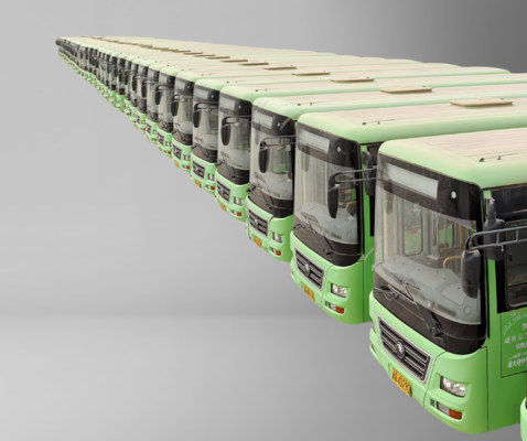 Ônibus Usado Yuchai com Motor Dianteiro para 19/60 Passageiros, Cilindrada de 3767 ml para Transporte Suave